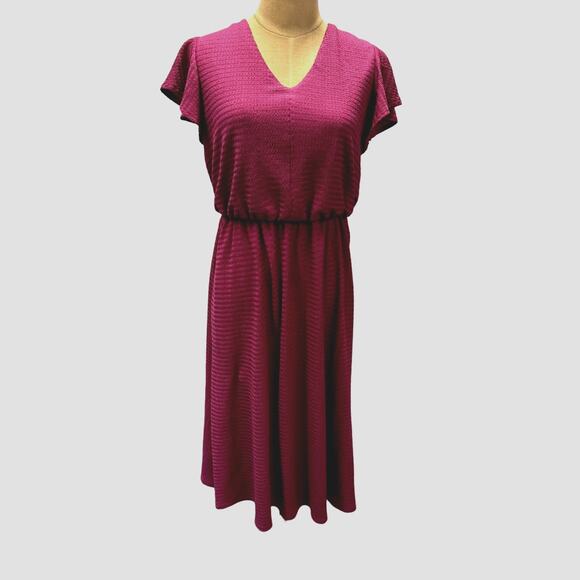 "LONDON TIMES" Pink Dress,Open Back, Flowing Fairy,Loose Sleeves M, Fairy - Picture 1 of 10